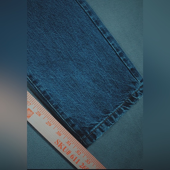 Taylor Stitch Jeans Mens 34 Selvedge Blue Wash Cotton Button Fly - Picture 3 of 5